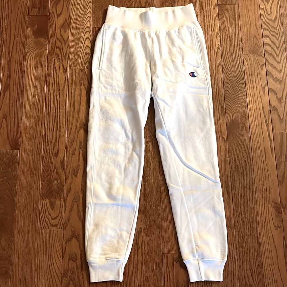 NWOT White Champion Sweatpants